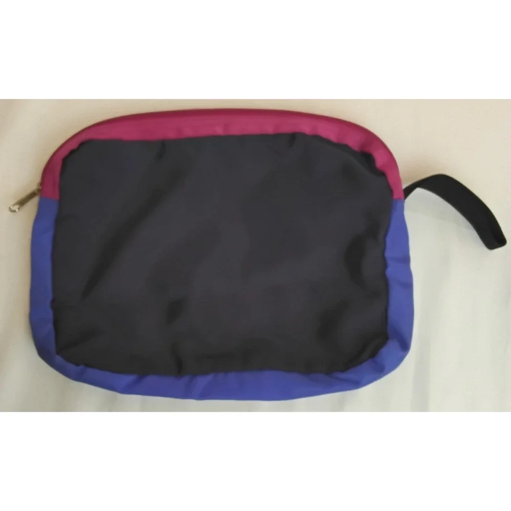 Sierra Designs Vintage Duffle Bag Color Block Purple W/ Matching Pouch #Z5794